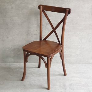 Ghế Bistro Crossback gỗ cao su GCF162