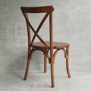 Ghế Bistro Crossback gỗ cao su GCF162