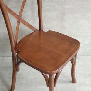 Ghế Bistro Crossback gỗ cao su GCF162