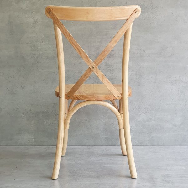 Ghế Bistro Crossback gỗ cao su GCF162
