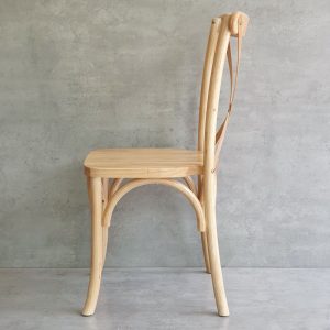 Ghế Bistro Crossback gỗ cao su GCF162