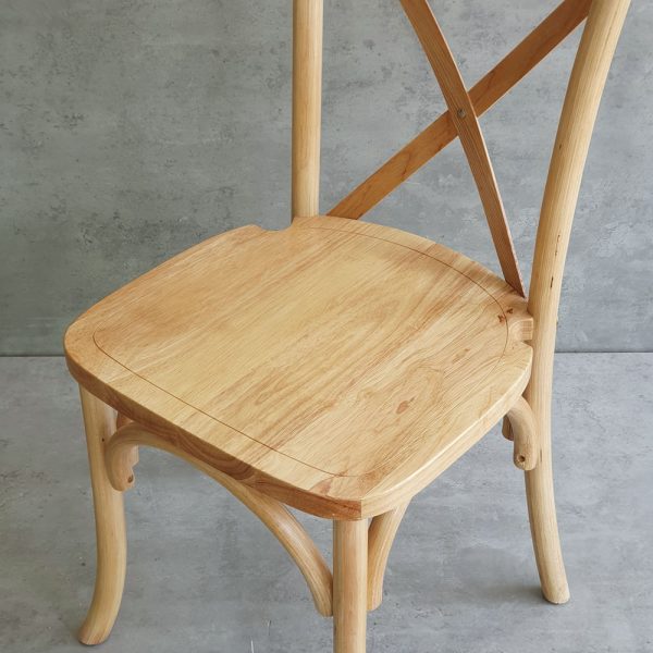 Ghế Bistro Crossback gỗ cao su GCF162