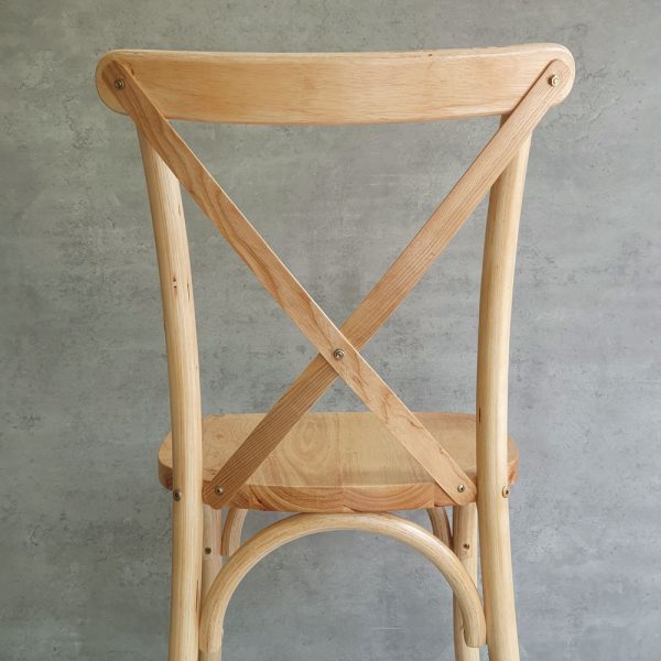 Ghế Bistro Crossback gỗ cao su GCF162