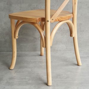 Ghế Bistro Crossback gỗ cao su GCF162