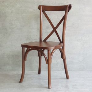 Ghế Bistro Crossback gỗ cao su GCF162