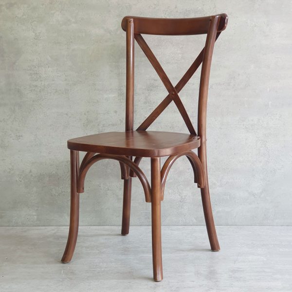 Ghế Bistro Crossback gỗ cao su GCF162