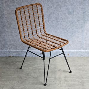 Ghế đan lưới giả mây khung sắt GCF186