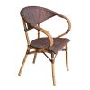 Ghế nhôm ngoài trời tay tựa lưới Textilen giả mây GCF216