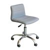 Ghế xoay lưng thấp nệm bọc da HOGVP162