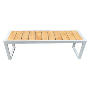 GA68009 - Ghế băng khung sắt gỗ cao su (120x40x45cm)