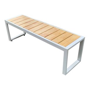 GA68009 - Ghế băng khung sắt gỗ cao su (120x40x45cm)