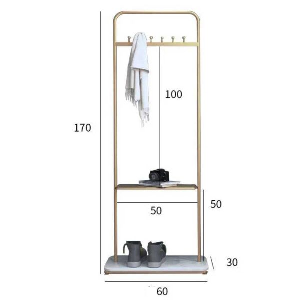 Giá treo đồ phòng tắm khung sắt sơn tĩnh điện KPT68028