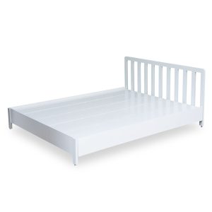 Giường ngủ khung sắt lắp ráp 200x180x35cm mặt ván gỗ cao su GN68049