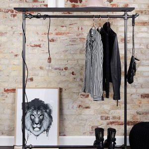 Giá treo quần áo ống nước 120x40x160cm sơn tĩnh điện GQA68013
