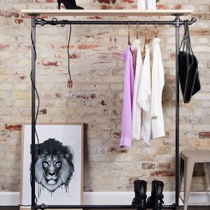 Giá treo quần áo ống nước 120x40x160cm sơn tĩnh điện GQA68013