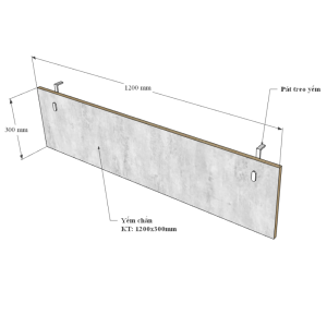 HBTA014 - Bàn chữ L 140x140cm hệ Trian chân sắt tam giác