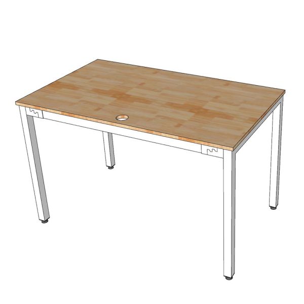HBUC004 - Bàn làm việc 120x70 UConcept chân sắt lắp ráp