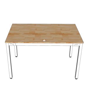 HBUC004 - Bàn làm việc 120x70 UConcept chân sắt lắp ráp