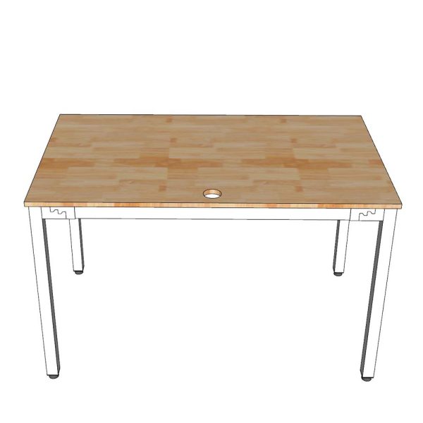 HBUC004 - Bàn làm việc 120x70 UConcept chân sắt lắp ráp