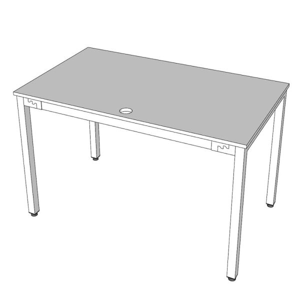 HBUC004 - Bàn làm việc 120x70 UConcept chân sắt lắp ráp
