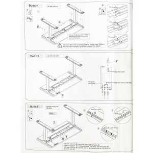 hướng dẫn lắp đặt và sử dụng chân bàn điện