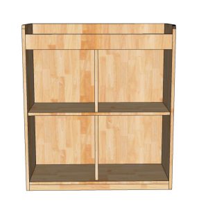 Kệ để đồ chơi trẻ em 80x30x90cm gỗ cao su KTMN003