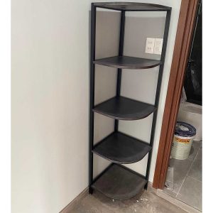 Kệ trang trí góc tường hình quạt 5 tầng KGT68015