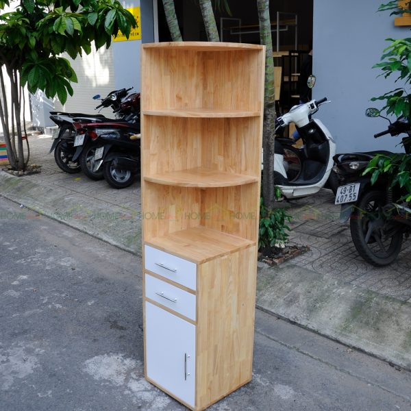 KGT68008 - Kệ góc tường 3 ngăn tủ - 40x40x180 cm