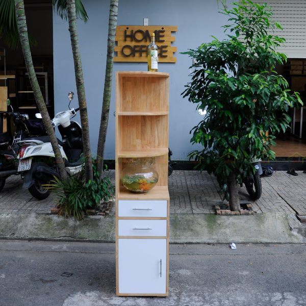 KGT68008 - Kệ góc tường 3 ngăn tủ - 40x40x180 cm