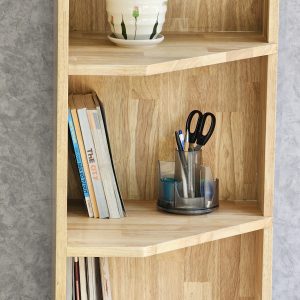 Kệ góc tường 5 tầng 40x32x172cm gỗ cao su KGT68026
