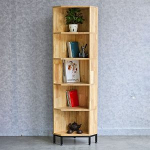 Kệ góc tường 5 tầng 40x32x172cm gỗ cao su KGT68026