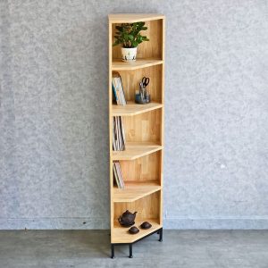 Kệ góc tường 5 tầng 40x32x172cm gỗ cao su KGT68026