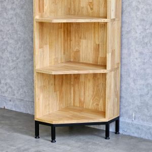 Kệ góc tường 5 tầng 40x32x172cm gỗ cao su KGT68026