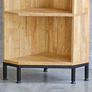 Kệ góc tường 5 tầng 40x32x172cm gỗ cao su KGT68026