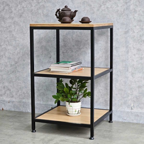 Kệ đứng 2 tầng 45x45x75cm gỗ plywood khung sắt KTB68160