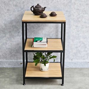 Kệ đứng 2 tầng 45x45x75cm gỗ plywood khung sắt KTB68160