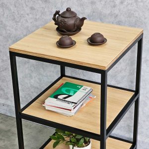 Kệ đứng 2 tầng 45x45x75cm gỗ plywood khung sắt KTB68160