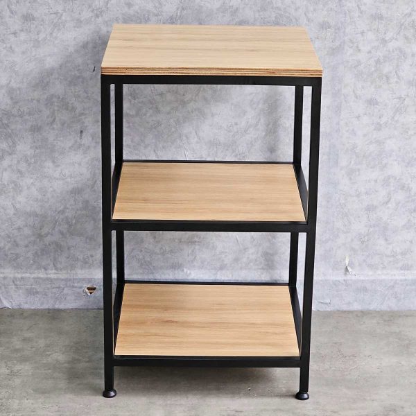 Kệ đứng 2 tầng 45x45x75cm gỗ plywood khung sắt KTB68160