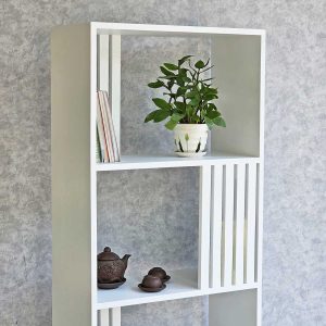 Kệ sách 4 tầng 60x28x160cm gỗ cao su sơn màu KS68230