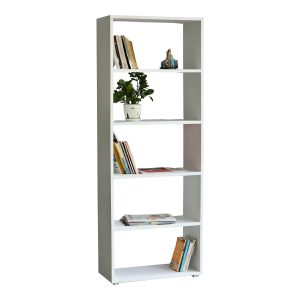 Kệ sách 5 tầng 60x28x160cm gỗ cao su sơn màu KS68233