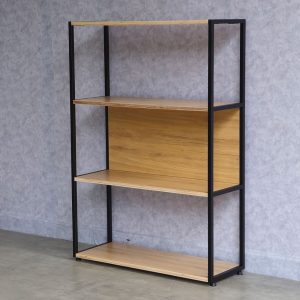 Kệ sách 4 tầng gỗ khung sắt gỗ plywood KS68218
