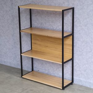 Kệ sách 4 tầng gỗ khung sắt gỗ plywood KS68218