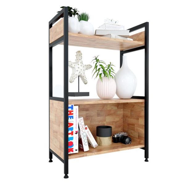 Kệ sách VEGA 2 tầng 60x32x93cm gỗ cao su KS68094