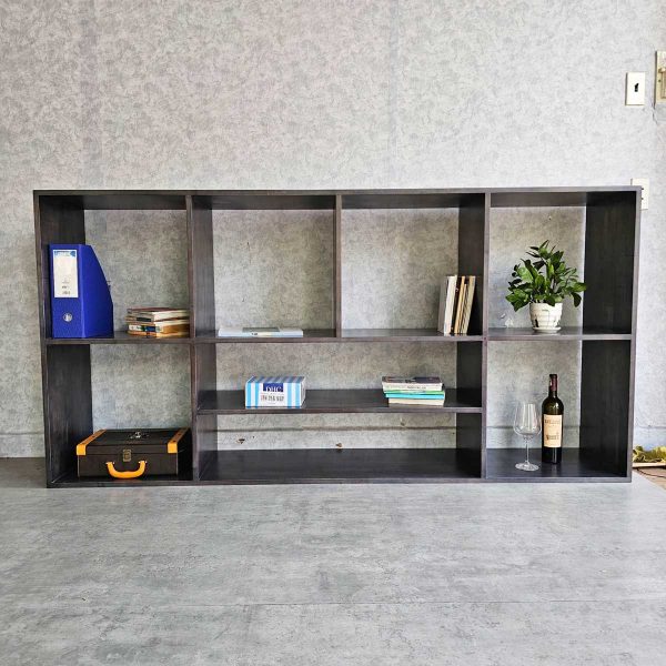 Kệ sách treo tường 200x40x100cm gỗ cao su KS68238