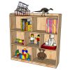 Kệ sách trường mầm non 120x30x120cm gỗ cao su KTMN001