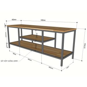 Chi tiết kích thước kệ tivi Zame