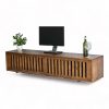 Kệ TV cửa lùa 180x40x39cm gỗ cao su KTV68109