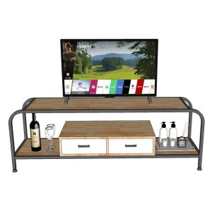 Kệ tivi phòng khách khung sắt sơn tĩnh điện hiện đại KTV68106