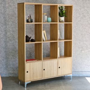 Kệ trang trí ô vuông 110x25x150cm gỗ plywood KTB68158