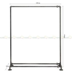 GQA68021 - Giá quần áo ống nước 006 - 120x37x150 (cm)